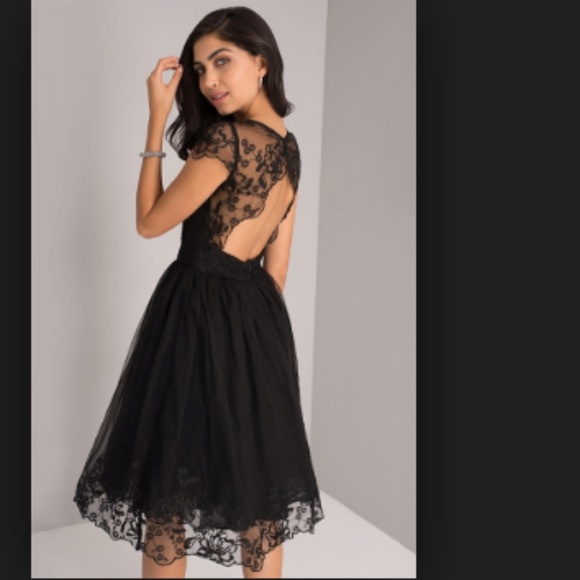 Chi Chi London Nigella Black Lace Overlay Dress - Picture 3 of 6